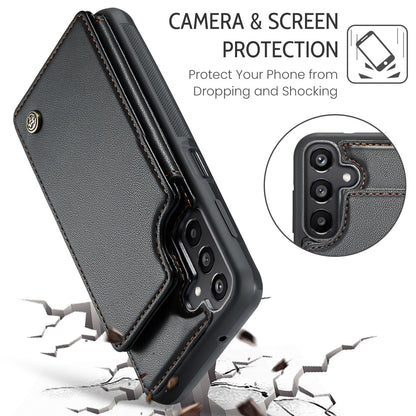 For Samsung Galaxy A36 A56 Wallet Case with Card Holder Women Men RFID Blocking