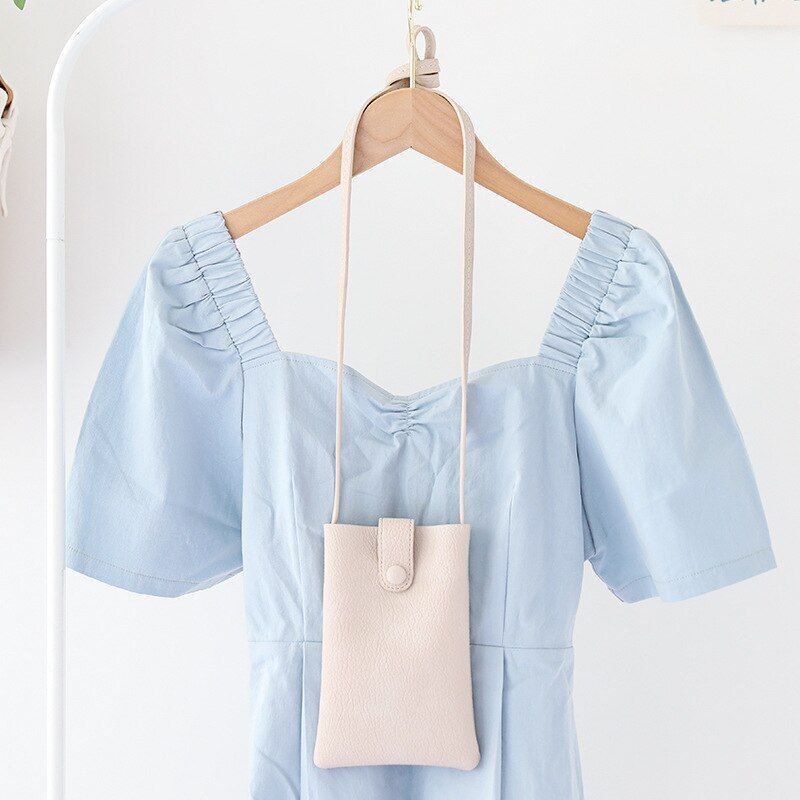 Handbag Soft Synthetic Leather Shoulder Bag Crossbody Purse Small Flap Pouch 1PC