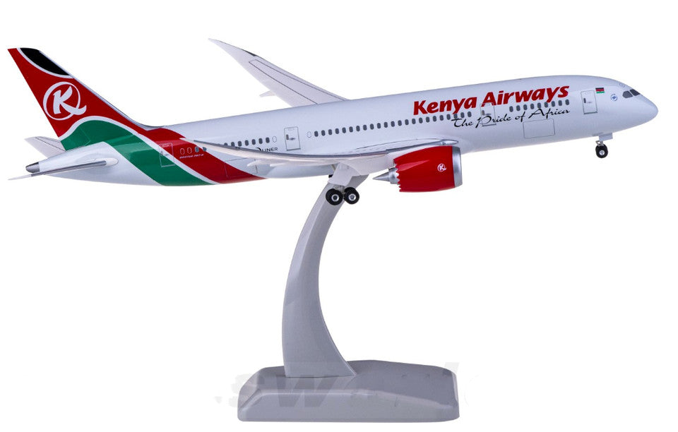 1:200 Hogan Kenya Airwways BOEING 787-8 Passenger Plane Solid ABS Plastic Model