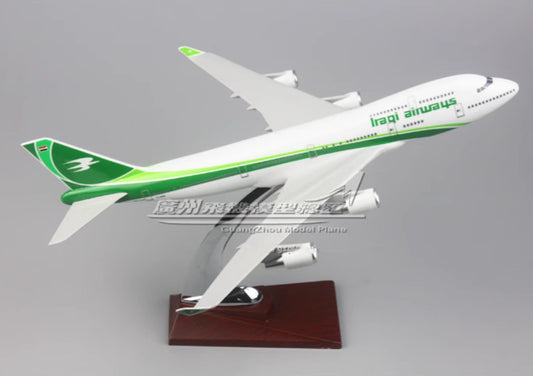 32CM Iraqi Airways BOEING 747-400 YI-ASA Aircraft Aeroplane Resin Plane Model