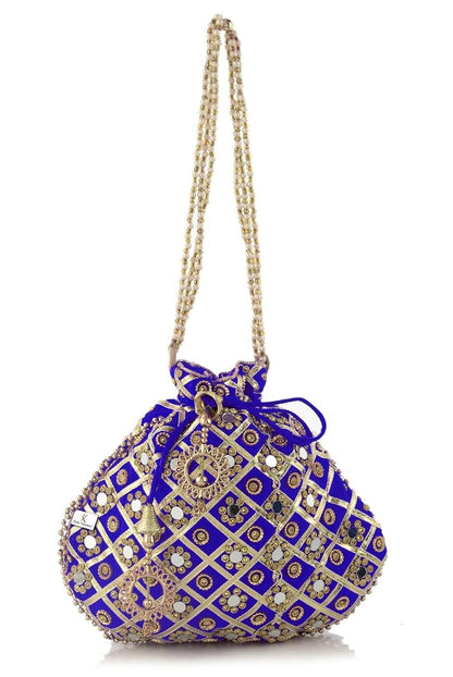 Handmade Rare Women's Indian Traditional Potli Bag For Wedding Party KUBMART1149