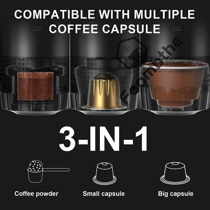 Portable Espresso Machine - 3-in-1 Travel Coffee Maker