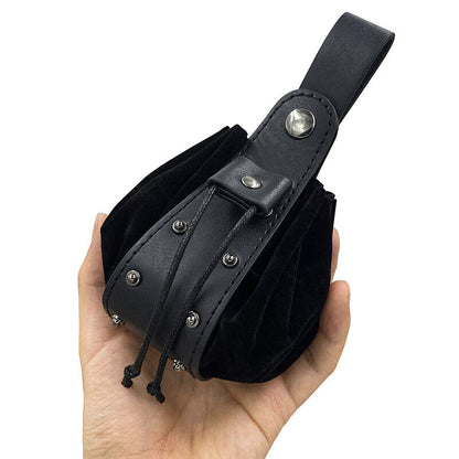 Medieval Vintage Waist Bag Hanging Belt Coin Purse Faux Leather Cosplay Props