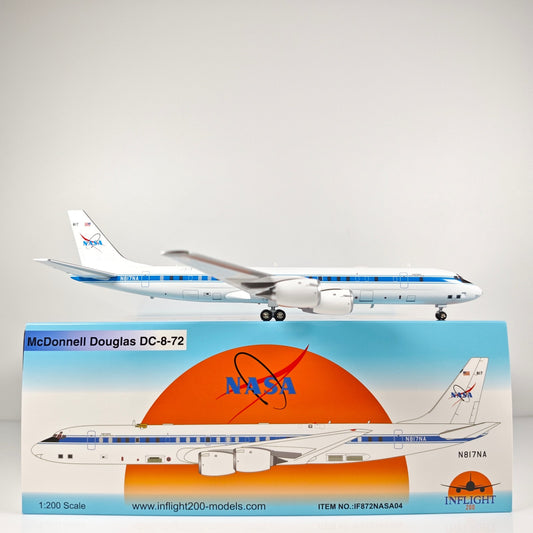 1:200 InFlight NASA DC-8-72 N817NA Passenger Airplane Diecast Plane Model