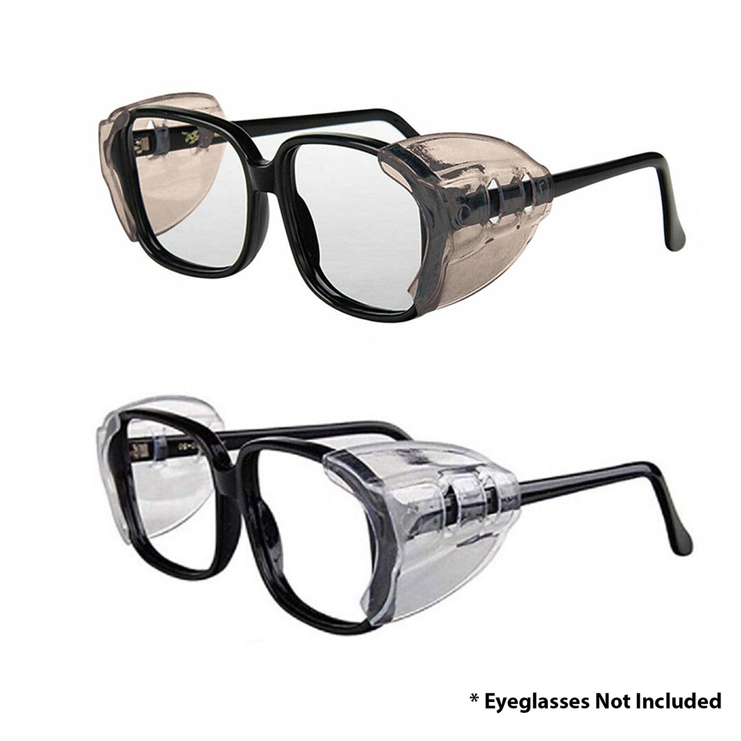 1~10Pairs Side Shields For Eye Glasses Slip On Safety Glasses Shield Universal