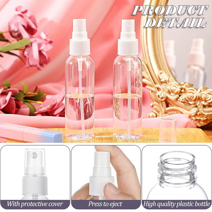 5PCS 30/60ML Travel Spray Bottle Plastic Transparent Perfume Empty Atomizer USA