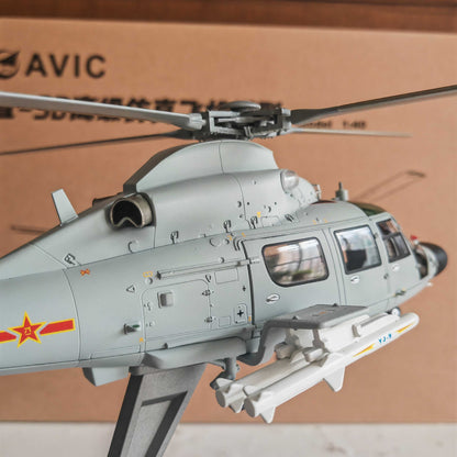 1:40 32CM AVIC Z-9D Armed Helicopter Army Plane Diecast Military Aircraft Model