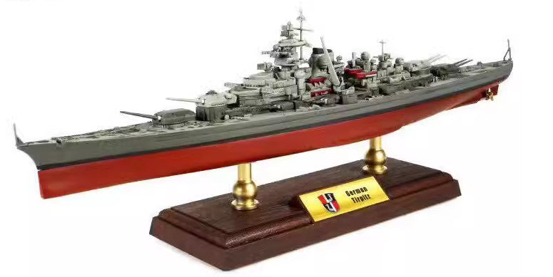 1:700 36CM FOV WWII GERMAN NAVY TIRPITZ Battleship Diecast Carrier Warship Model