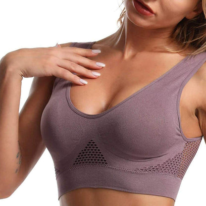 Women's Seamless Air Permeable Cooling Comfort Bra