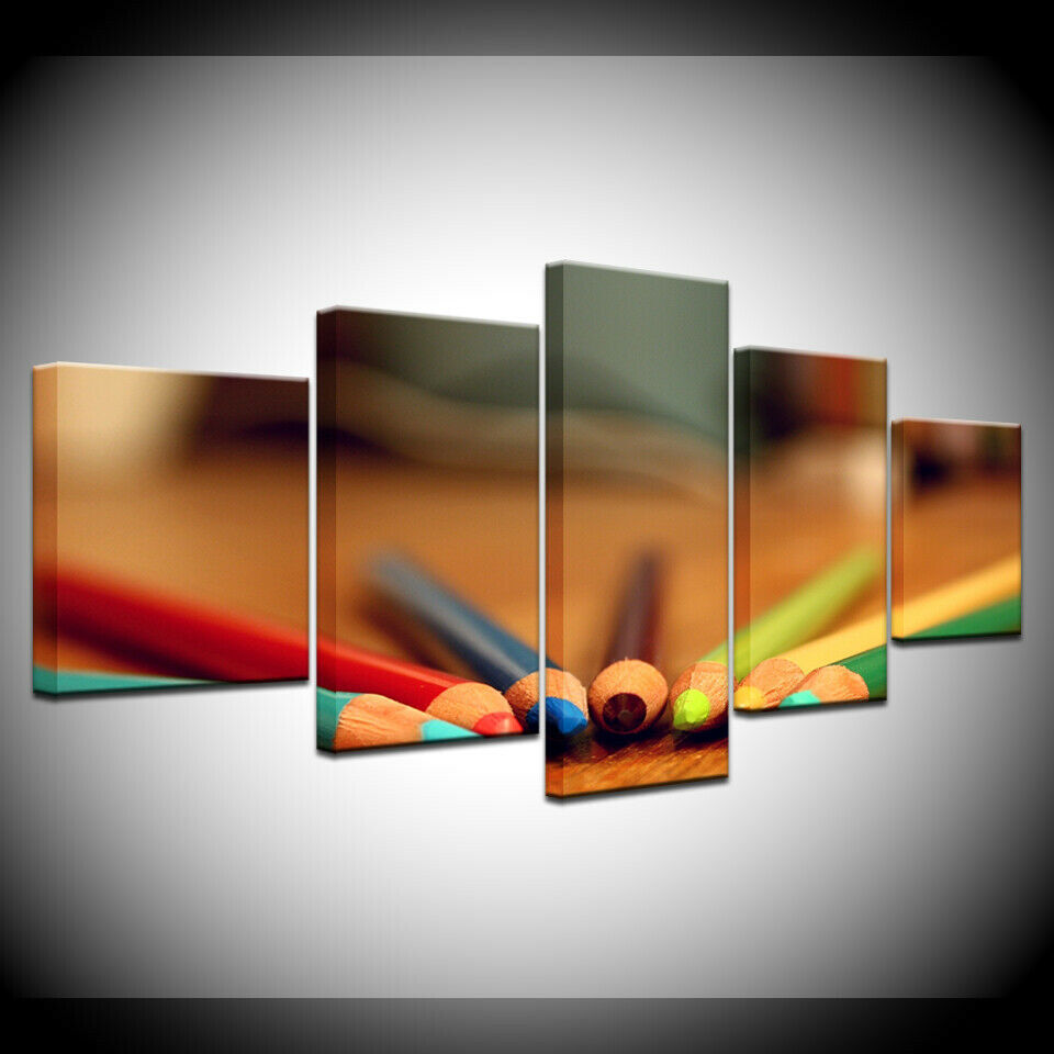 5 P HD Print Wall Art Painting Several Colors Pencil Poster Picture No Framed
