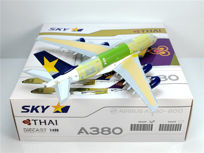 1:400 JC Wings SKY AIRBLUS A380 Passenger Airplane Diecast Aircraft Model
