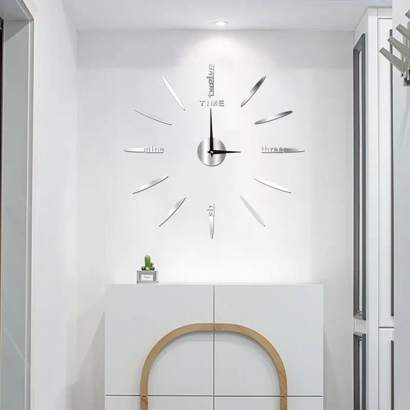 DIY Wall Clocks Creative Acrylic Punch-Free Luminous Living Room Home Decor 16in