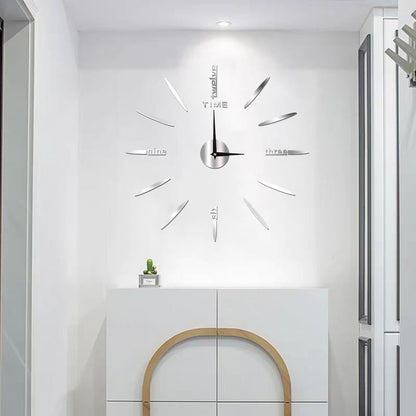 DIY Wall Clocks Creative Acrylic Punch-Free Luminous Living Room Home Decor 16in