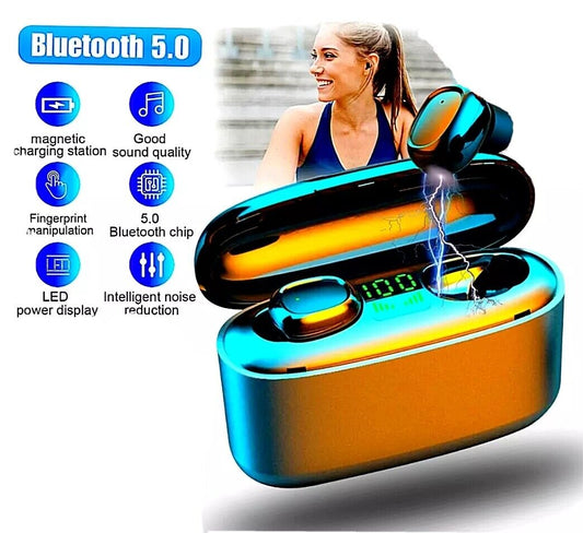 Wireless Earbuds Bluetooth 5.0 TWS Stereo Waterproof Earphones Headphone Headset