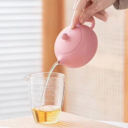 Handmade Tea Pot Real Yixing Zisha Pot Matching Tea Cup Xishi Pot Pink For Lady