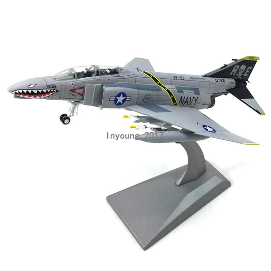 1:100 McDonnell-Douglas F-4C Phahtom Fighter Plane Model Diecast Airplane Model