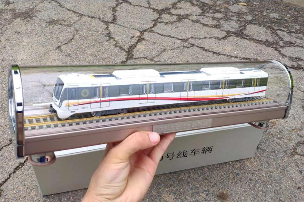 1:68 43CM Chengdu Metro Line 10 Passenger Car Trains Vehicle Diecast Model