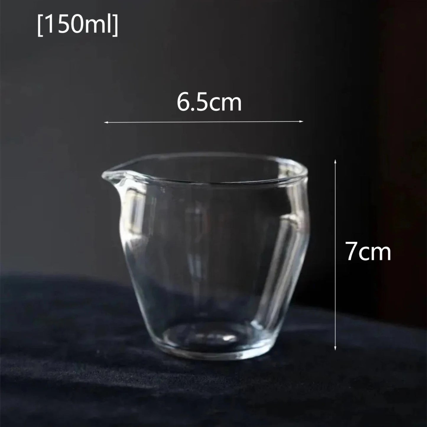 Glass Transparent Fairness Cup 150ml 5.1oz Chinese Kung Fu Tea Set Tea Pitcher