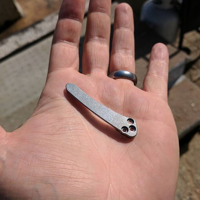 New CustomHand Made TC4 Deep Carry Pocket Clip for Spyderco knives
