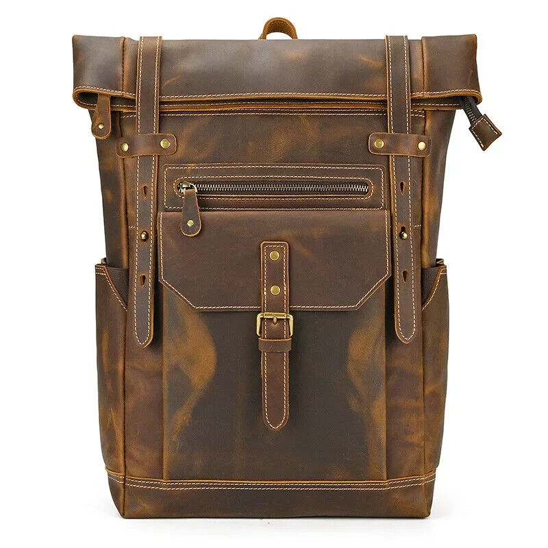 Bags Men's Backpack Backpack Travel Backpack School Bag Men Leather Daypack