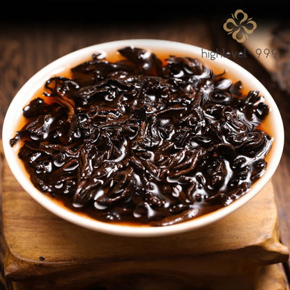 357g Ripe Pu'er Tea Cake Long Cellared Lincang Ancient Tree Yunnan Mountain Tea