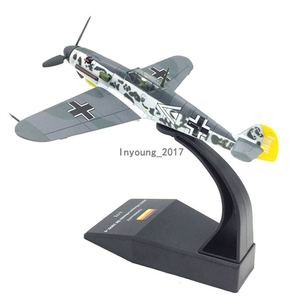 1/72 1942 WWII Bf-109 Fighter Aircraft Plane Diecast Model Collection for Men