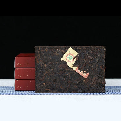 2018 CHINATEA Jujube Fragrant Brick Pu'er Tea Ripe Puer Yunnan Zhong Cha 250g