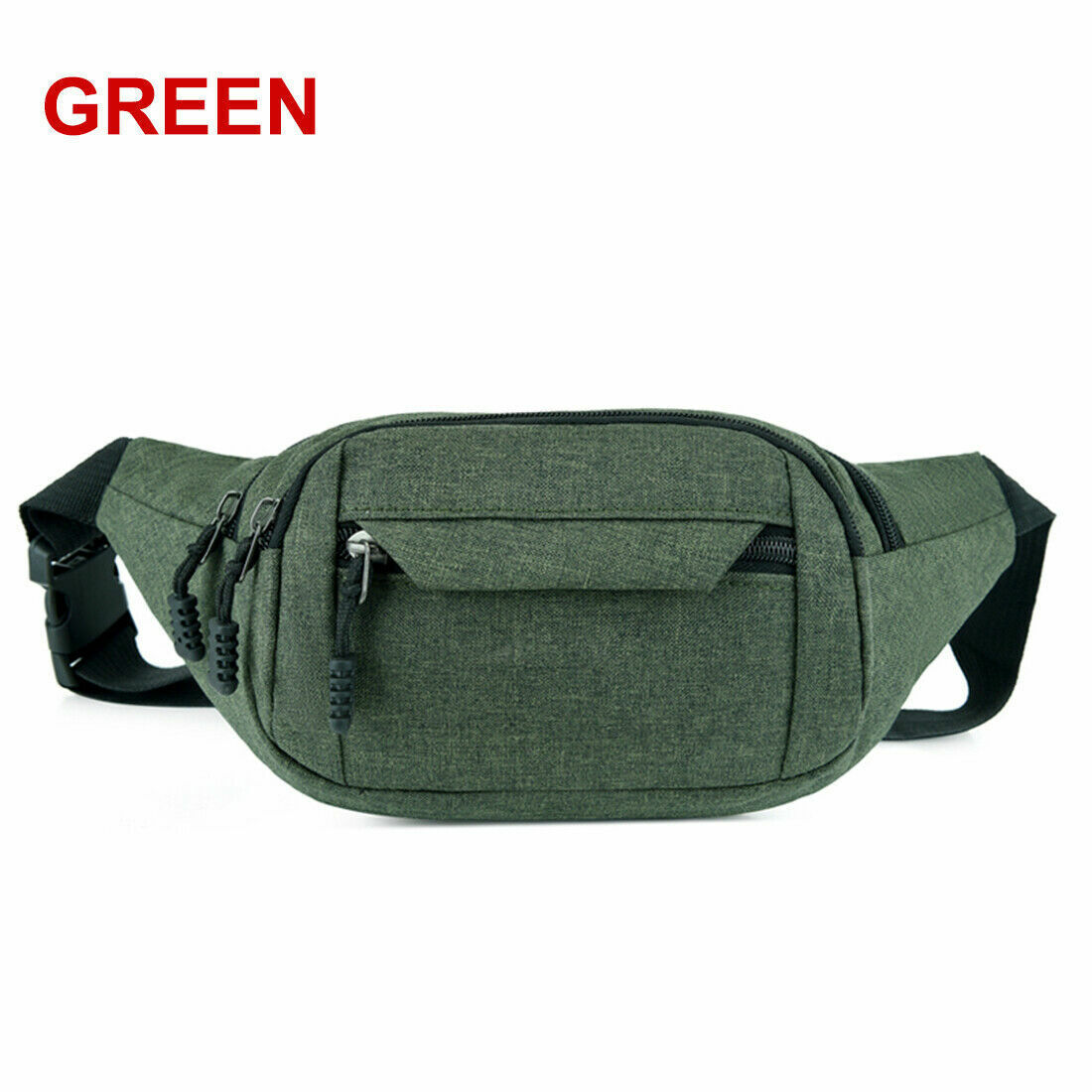 Waist Bag pack Purse Casual Large Phone Belt Bag Pouch Canvas Travel Bags