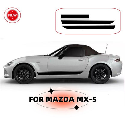 FOR MAZDA Graphics Car Hood Stripe Side Sticker Decals Kit Custom Models Fit