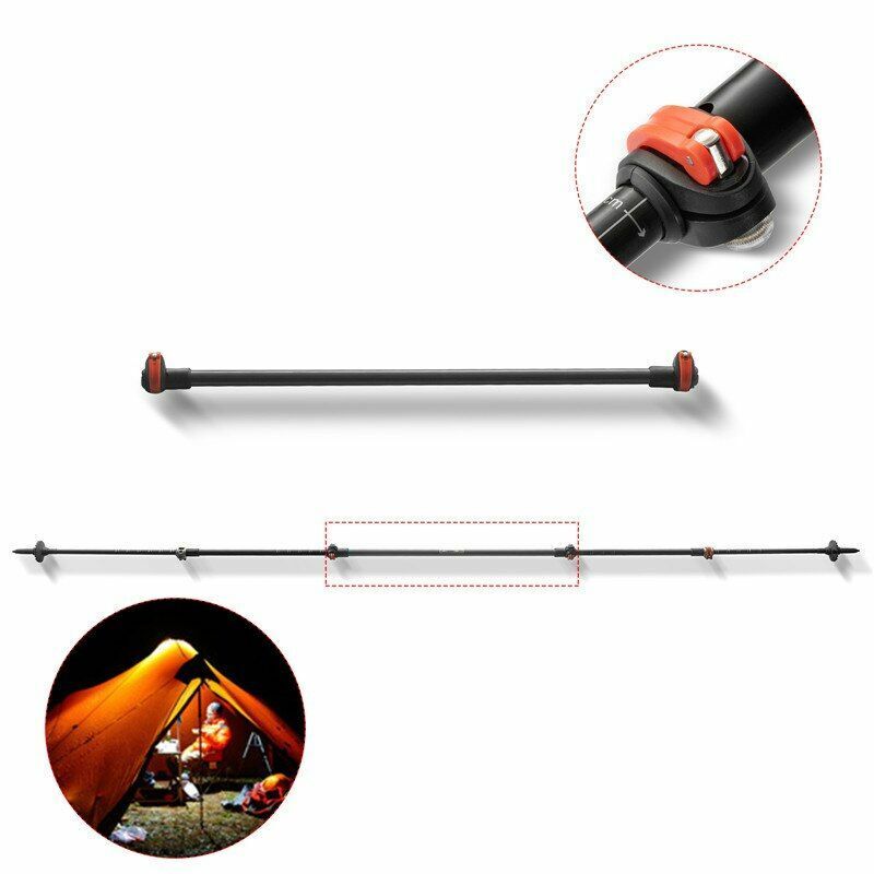 Lightweight Outdoor Tent Poles Rod Tarp Aluminum Camping Replacement Part 56 CM