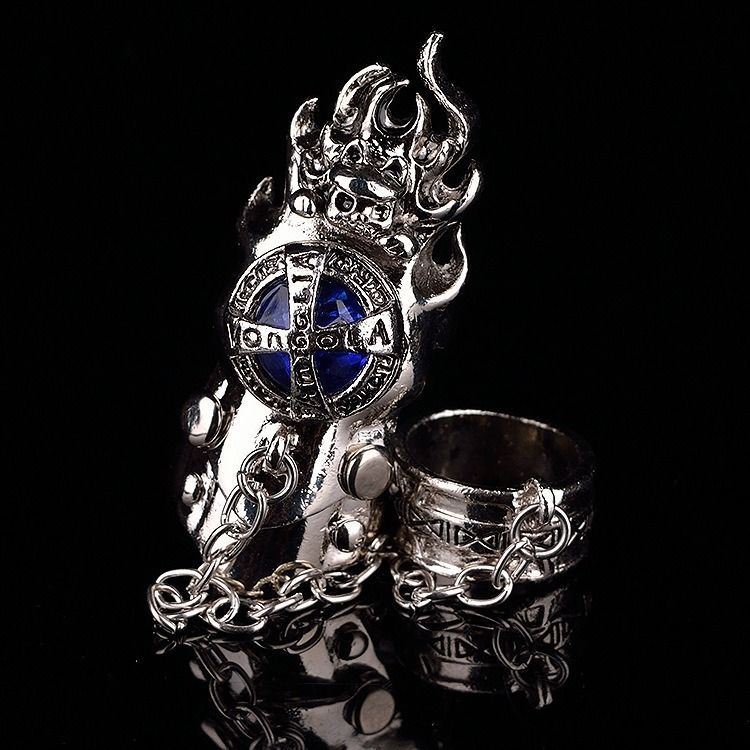 Hitman Reborn Finger Rings Vongola Famiglia Cosplay Ring Gem Turn