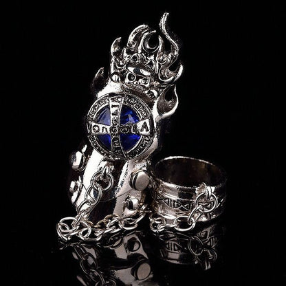 Hitman Reborn Finger Rings Vongola Famiglia Cosplay Ring Gem Turn