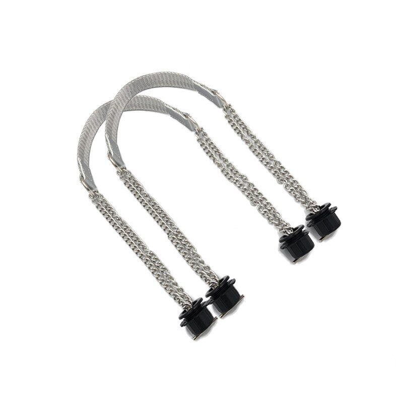 Synthetic Leather Chain Handle Silver Aluminum Handle Bag Handbag Accessories