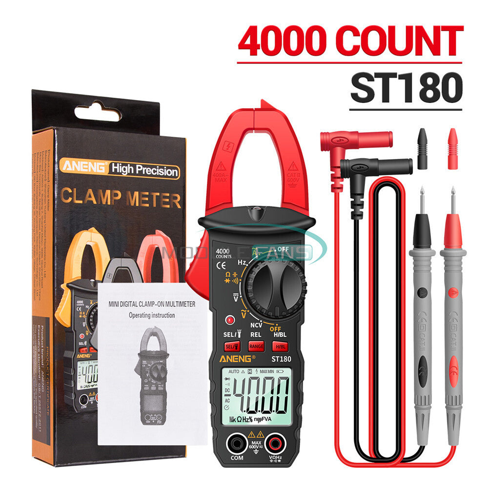 Clamp 4000-Count True RMS AC Current Capacitance-Multi-Tester Automotive ST180
