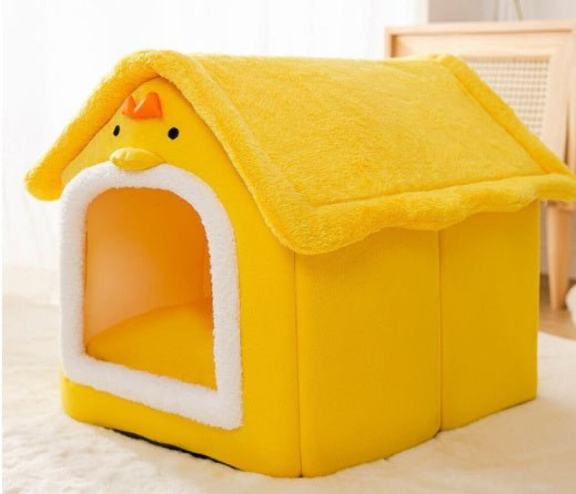 Sleep Kennel Pet Nest Warm Removable Cave Bed
