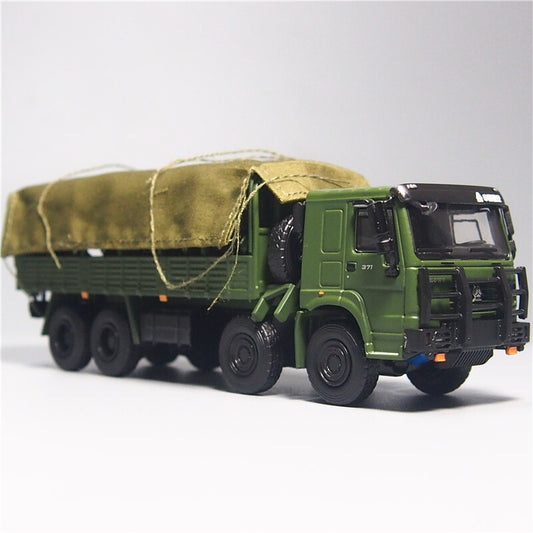1:64 8X8 Military Vehicle Model Alloy Simulation Off-Road Troop Transport Truck