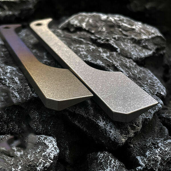 Titanium Crowbar Pry Bar Screwdriver Keychain Pendants EDC Multi-Function Tool