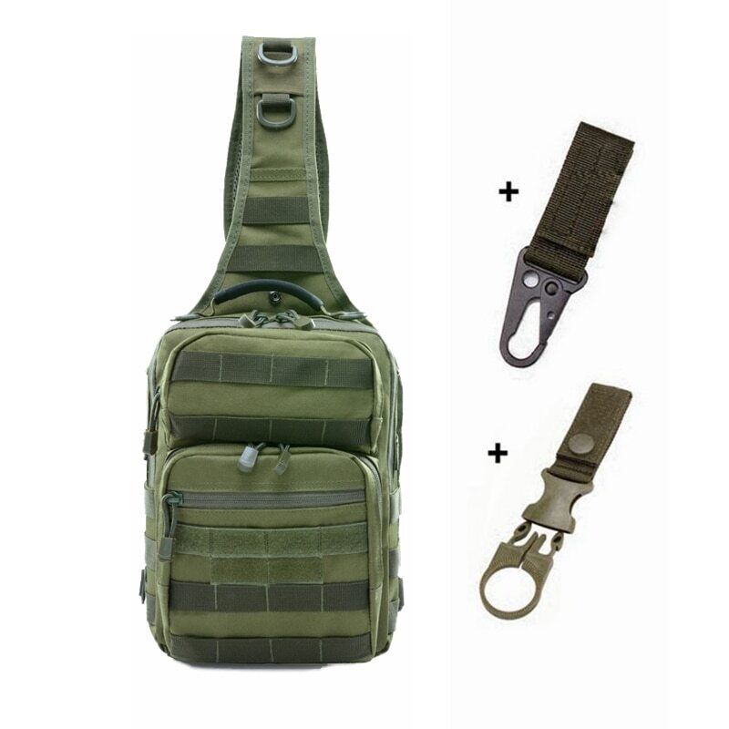 Men Shoulder Chest Bag Sports Nylon Army Hunting Camping Hiking Travel Backpack