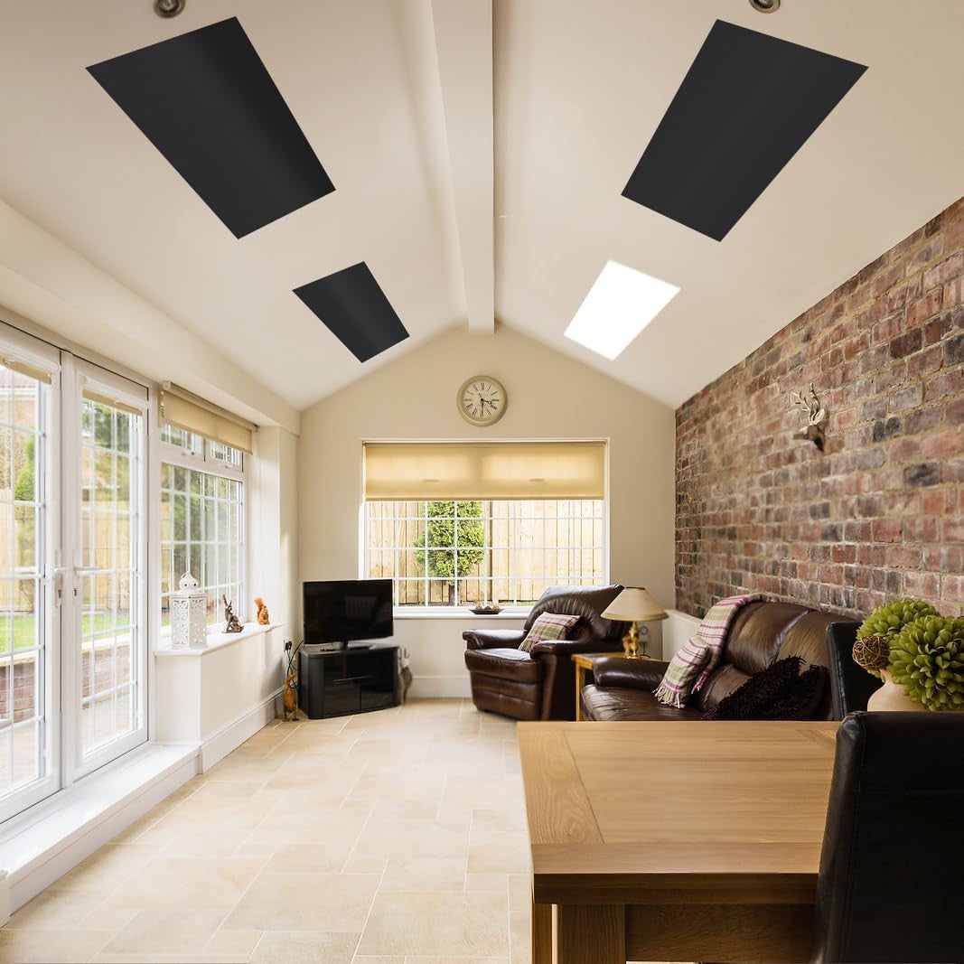 2 Pcs Fluorescent Light Covers, 4 X 2 Feet Magnetic Light Covers for Ceiling Lig