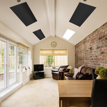 2 Pcs Fluorescent Light Covers, 4 X 2 Feet Magnetic Light Covers for Ceiling Lig