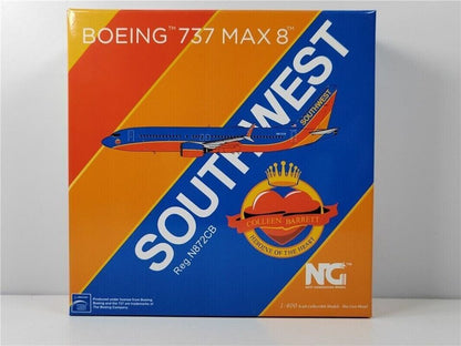 1:400 NG Model Southwest BOEING 737 MAX 8 Passenger Airplane Diecast Plane Model