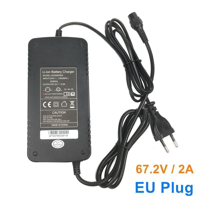 Electric Scooter Lithium Battery Pack 2 - Charging Ports Fast Charging 67.2V/60V