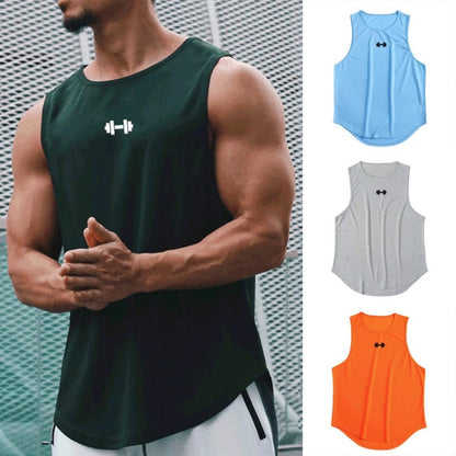 Men’s Gym Tank Top Quick-Dry Sleeveless Sports Vest