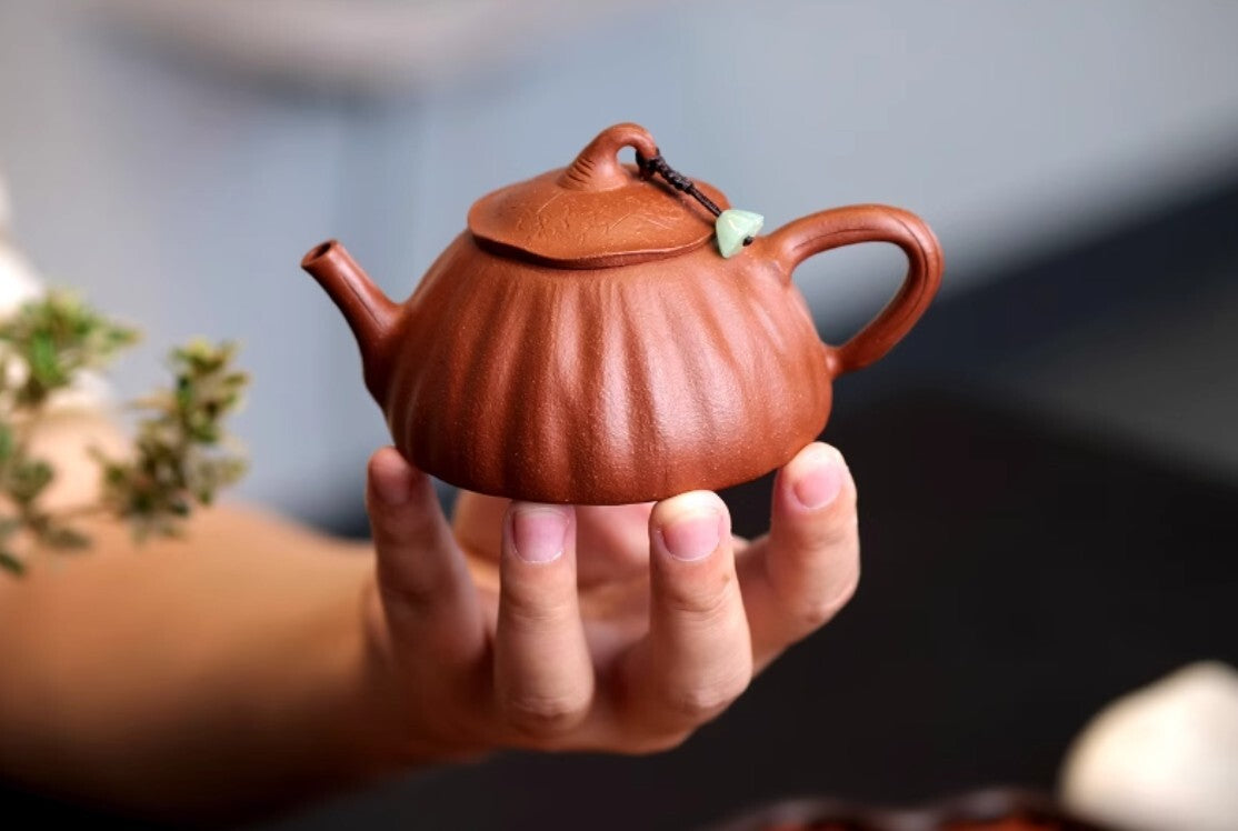 140cc chinese Yixing Handmade Zisha teapot JiangPoNi LianPeng Gongfu Tea Pot