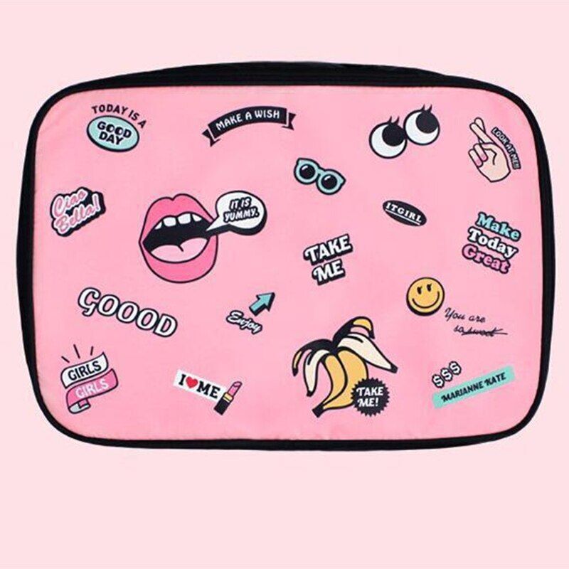 Travel Cosmetic Bag Makeup Case Storage Organizer Bags Waterproof Large Bag 1 PC