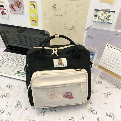 Lovely Multifunctional Backpack Teenage Girls Buckle Portable Female Travel Bags