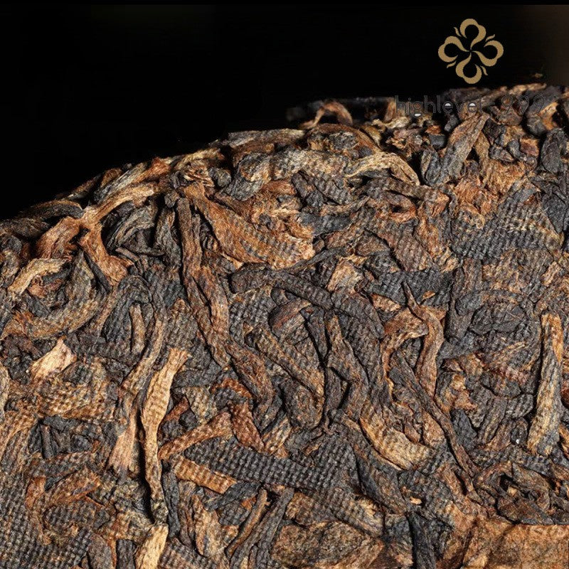 357g Ripe Pu'er Tea Cake Yunnan Laobanzhang Court Ancient Tree 2017 Leaf Tea