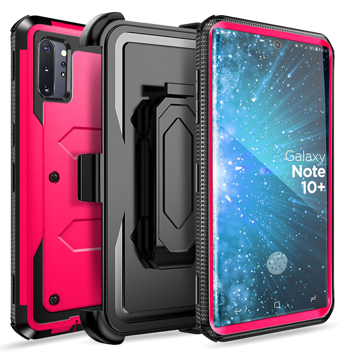 For Samsung Galaxy Note10+ Heavy Duty Clip Holder Case Cover, / Accessory