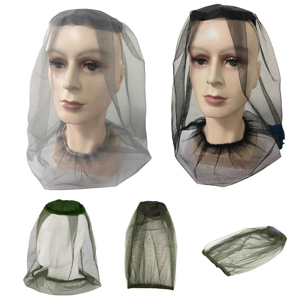 6x Anti-Mosquito Bug Bee Insect Head Net Hat Cap Sun Protection Fishing Hiking