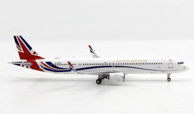 1:400 Panda UNITED KIMDOM AIRBUS A321neo Passenger Aircraft Diecast Plane Model